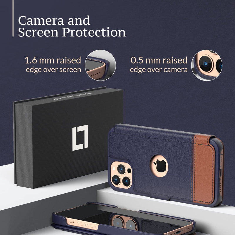 LUPA iPhone 12 Pro Max Case Wallet, Case with Card Holder for Men and Women, Faux Leather Flip Case, Luxury Cover, Desert Sky iPhone 12 Pro Max (6.7 Inch Diagonal Screen)