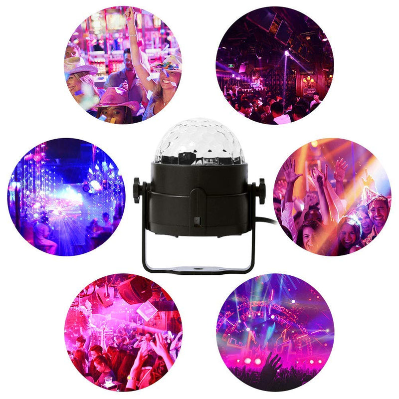 [AUSTRALIA] - U`King UV Disco Ball Light LED Party Lighting Black Lights with Sound Activated and Remote Control Strobe Lights for Indoor Home Room Decorations Club Bar DJ Parties Wedding 