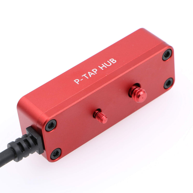 [AUSTRALIA] - AConnect Dtap Male to 3 Port D tap P-tap Female Splitter Cable with Screw Threads for ARRI RED Z CAM Cameras/TILTA Steadicam IDX Battery 21in/ 54cm 