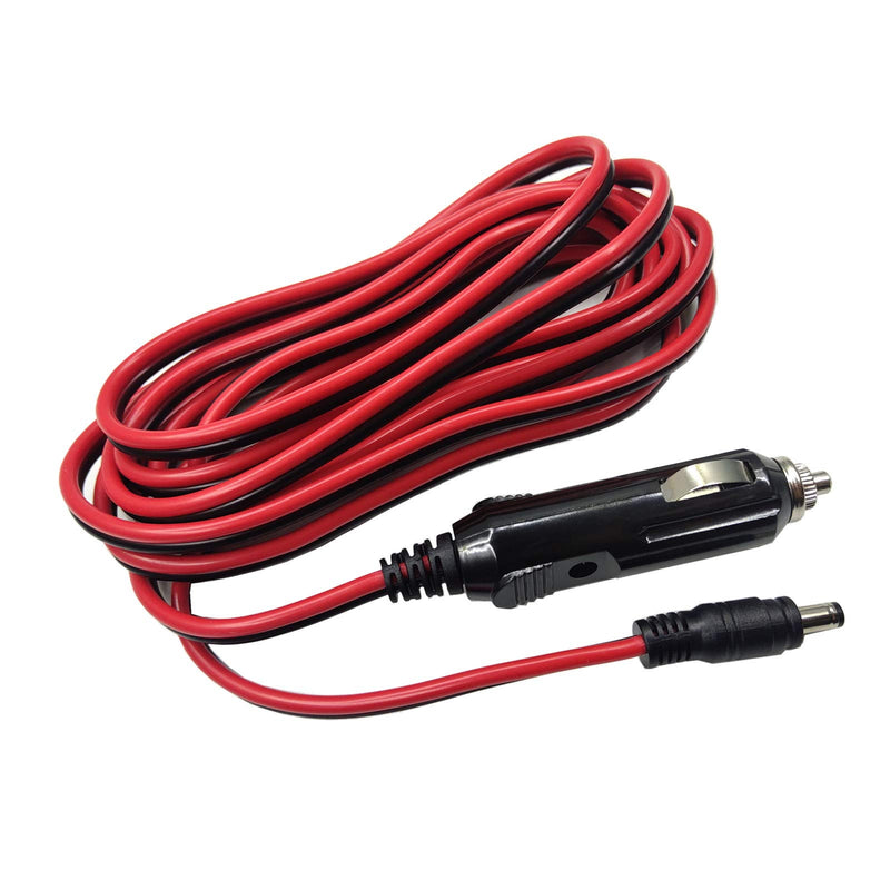 AEISVIK DC Car Charger Cable - 12-24V DC Car Charger Auto Power Supply Cord Cigarette Lighter Male Plug to DC 5.5mm x 2.1mm Connector Extension Cord for Portable DVD Player, Car, Camera (10FT) 10FT