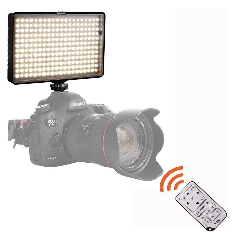 SAMTIAN LED Video Light with Remote Control 1200Lm 240 LED Camera Panel Light with Rechargeable Battery for DSLR Cameras TL-240AS LED Light