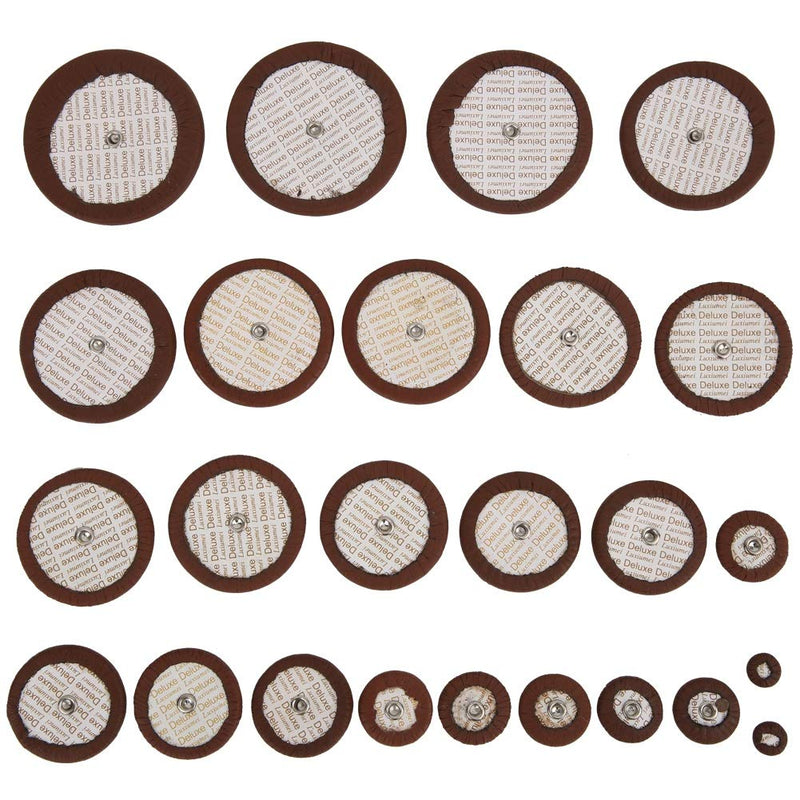 Bnineteenteam 25pcs Sax Pads Replacemen Set, The Tenor Saxophone Pads Replacement Kit with 13 Different Sizes