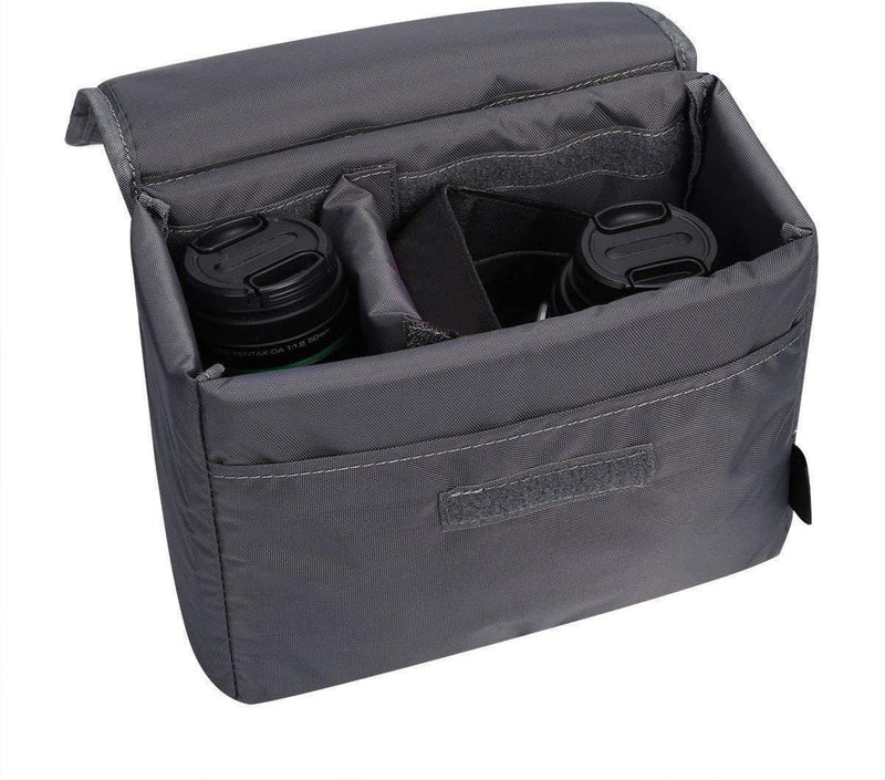 S-ZONE Water Resistant DSLR SLR Camera Insert Bag Inner Case Bag(Large) 12'' x 9'' x 5''