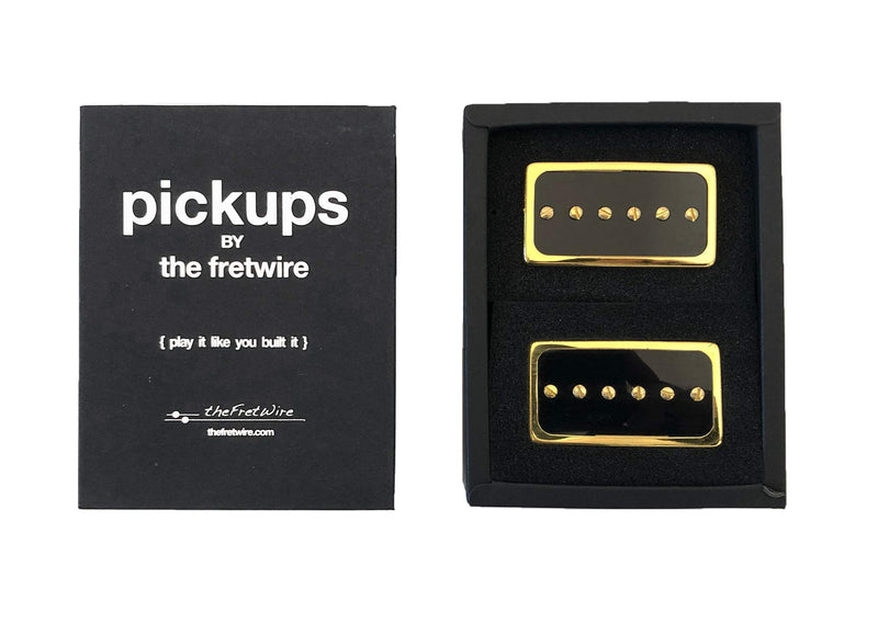 TFW Replacement Pickup Set - P90 Gold, Humbucker Size Set of 2