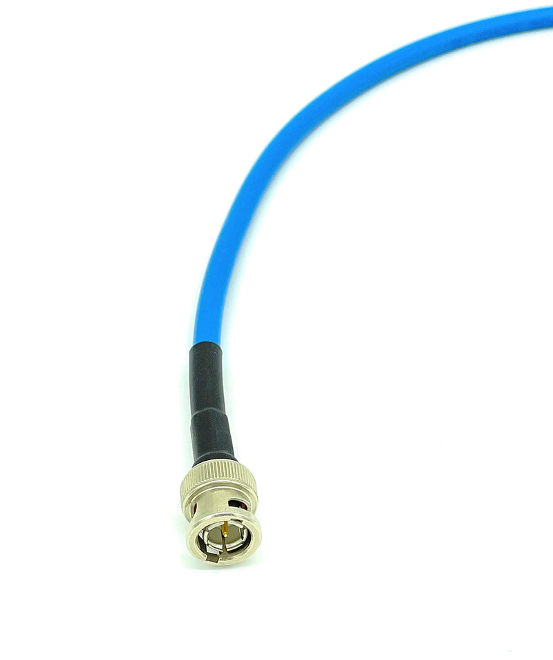 AV-Cables 3G/6G HD SDI BNC RG59 Cable Belden 1505A - Blue (1.5ft) 1.5ft