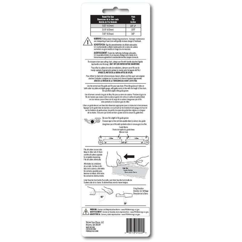 Trilink Saw Chain 5322FTL2 5/32IN Files Twin Pack Compatible with/Replacement for Oregon 5/32 in. Round Files