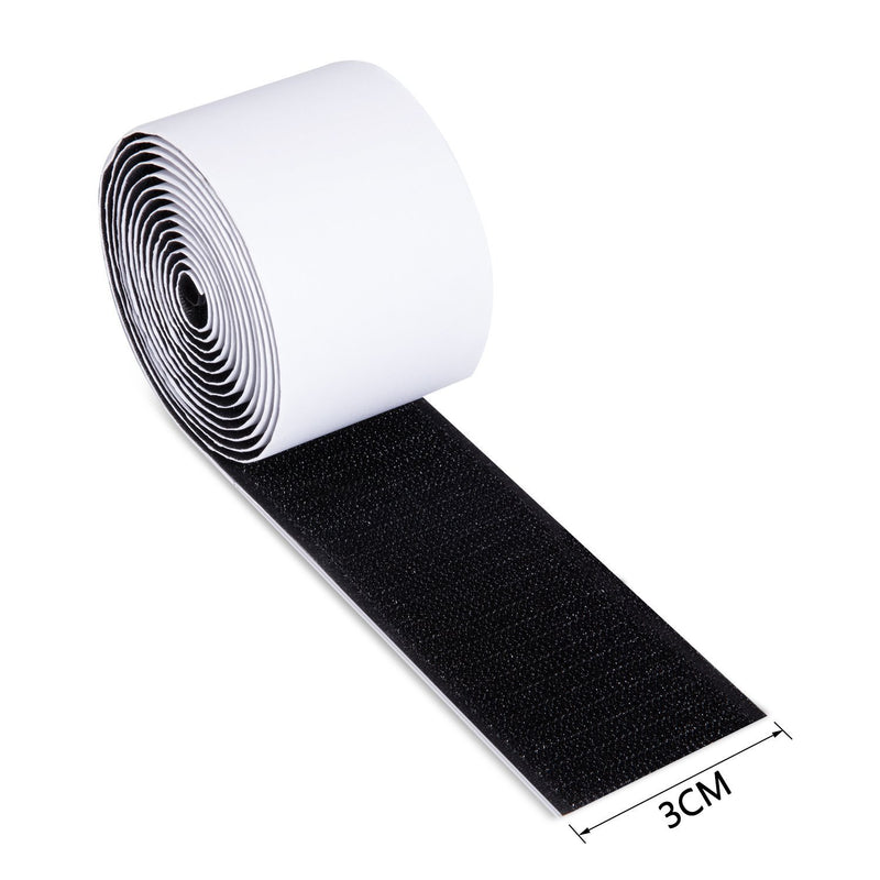 Donner Pedal Board Tape, Pedalboard Mounting Tape for Guitar Pedal board Length 2M Width 5CM Hook + Loop, Self Adhesive