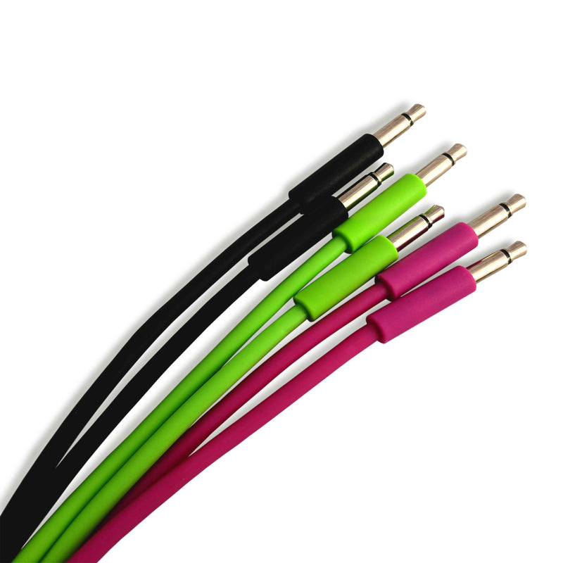 [AUSTRALIA] - Premium Slimline Eurorack Cables for Your Crowded Home Recording Studio. Premium quality & greater patch flexibility with 6 2ft cables,1/8” Mono,Multi-colored Slimline cables.Ideal for Music Producers 