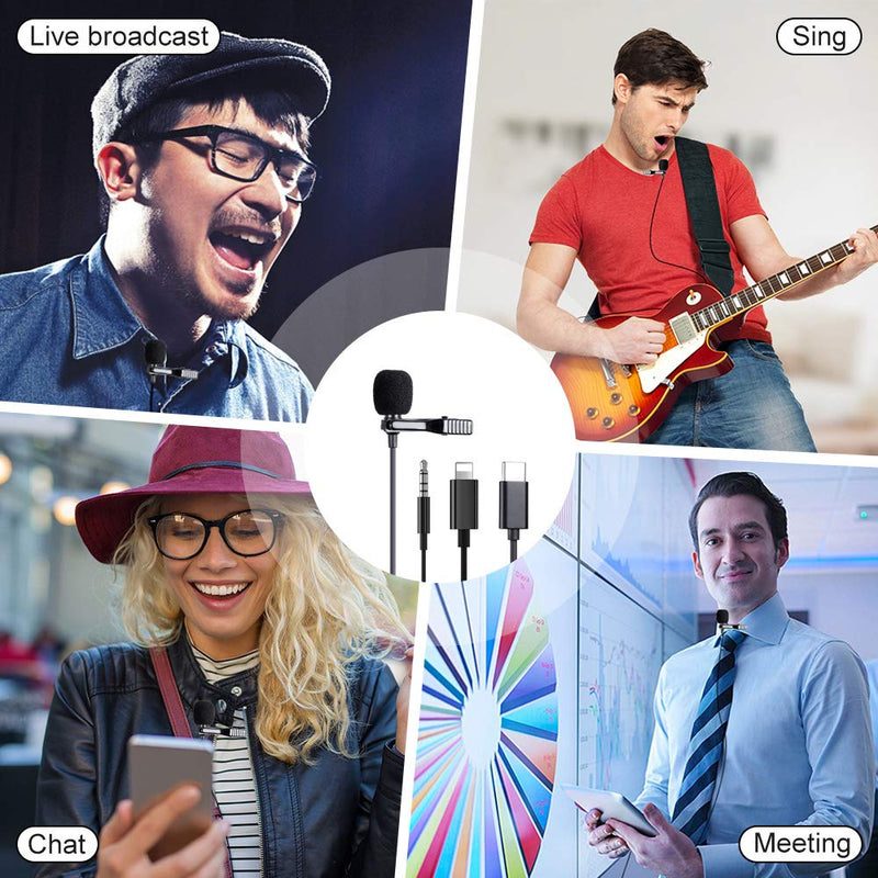 [AUSTRALIA] - 3.5mm Omnidirectional Mic, Tiny External Microphone, Clip-On Android Smartphone Mics for Recording YouTube, Interview, Video Conference, Podcast, Voice Dictation, Kwai Conference, 204 3.5 Interface 