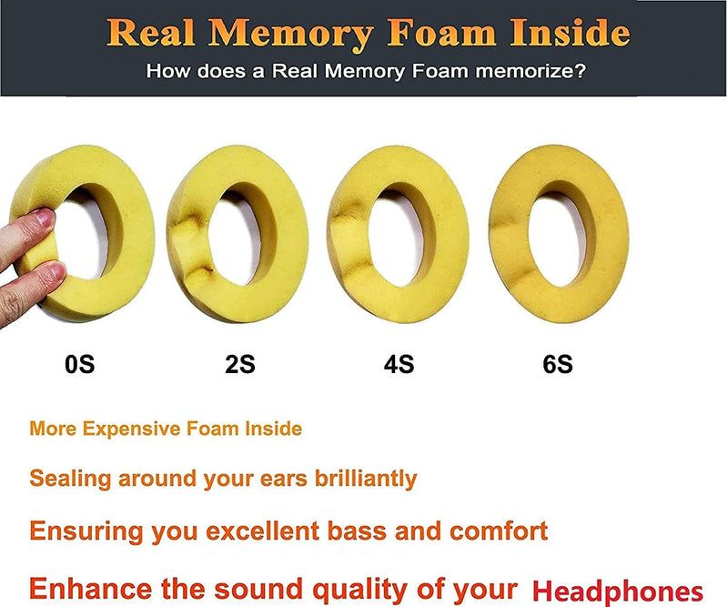 [AUSTRALIA] - SoloWIT Earpads Cushions Replacement for Beats Solo 2 & Solo 3 Wireless On-Ear Headphones, Ear Pads with Soft Protein Leather, Added Thickness - (Yellow) Yellow 
