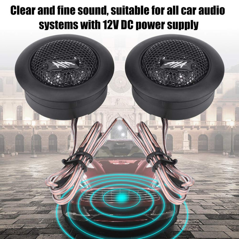 [AUSTRALIA] - Yosoo Health Gear Car Speaker, 12v 120w Car Mini Super Power Loud Tweeter Speakers 2 Inch Micro Dome Tweeter Loudspeaker Horn, 1 Pair 