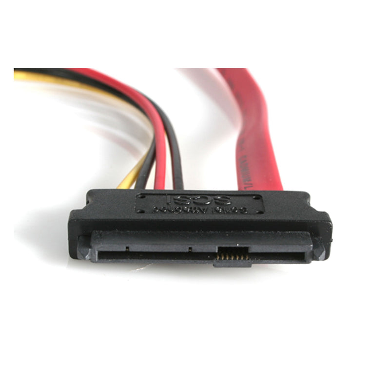 [AUSTRALIA] - StarTech.com 18in SAS 29 Pin to SATA Cable with LP4 Power - 18in SAS 29 pin to SATA Cable - 18in SFF 8482 to SATA (SAS729PW18), Red 