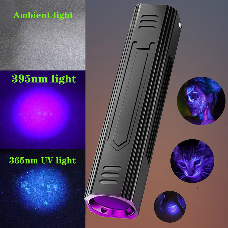 [AUSTRALIA] - Wood's UV Lamp,Portable 365nm Pet Cat Dog UV Black light Flashlight Cat Ringworm Detector,Doctor Pet Urine Detector for Analyzing Skin Dog Cat Care Bed Bug Inspection 