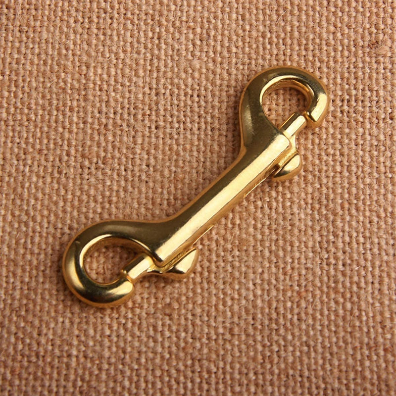 Brass Double End Snap Hook Clip Diving Hook 4 Pcs 5" for Diving pet Luggage Outdoor Mountaineering Tactical Equipment