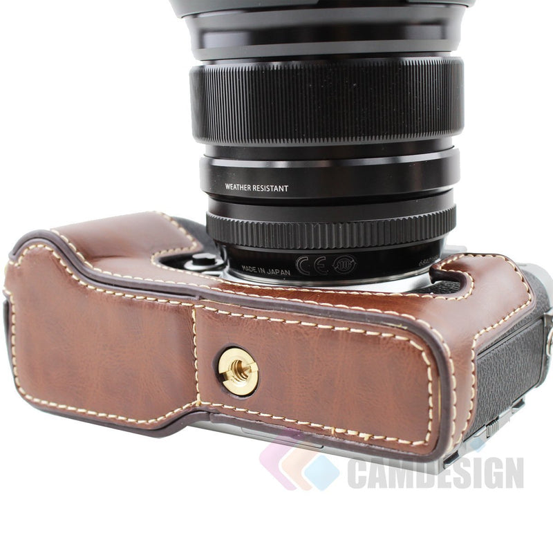 CamDesign 2 Pieces Brass 1/4" Screw for Camera Leather case Tripod Hole Connector