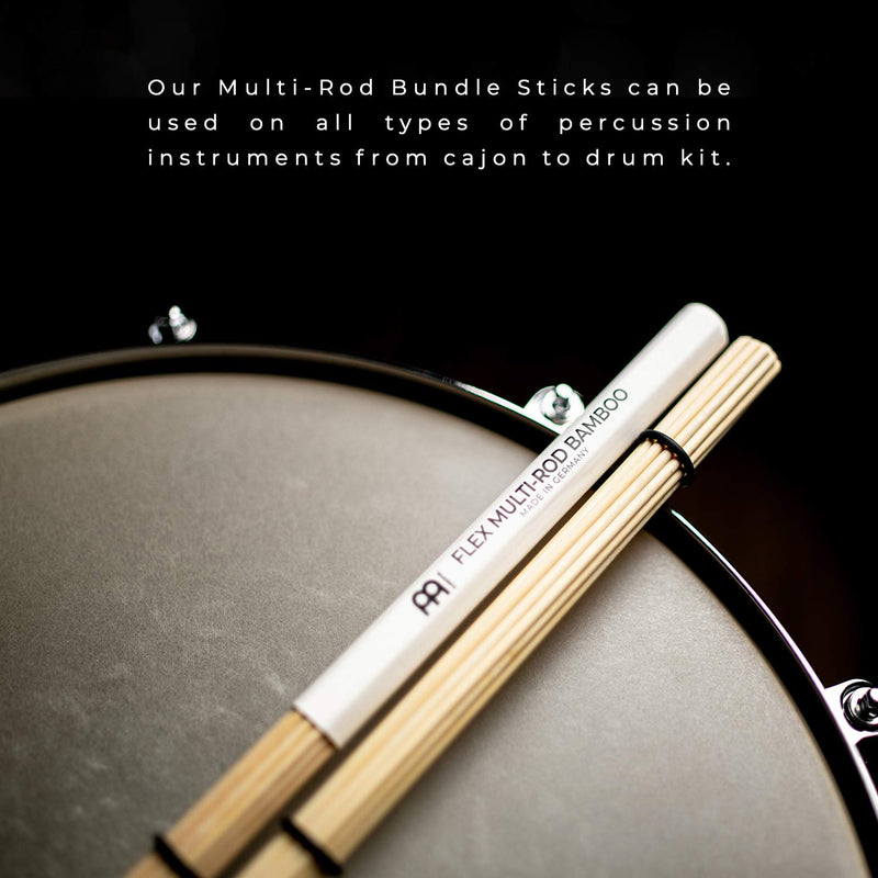 Meinl Percussion Solid Bamboo Dowels and Adjustable Rings, Standard Size-Made in Germany, Flex Multi-Rod Bundle Sticks (new version) (SB202)