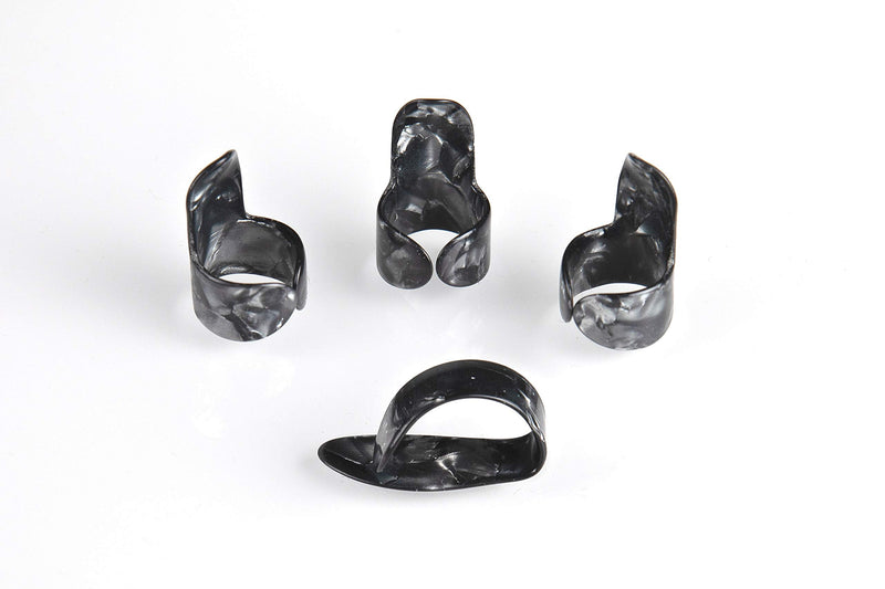[AUSTRALIA] - EPIC berry Thumb and Finger Picks - Medium Black - Best for Fingerstyle Guitar, Banjo or Ukulele. Includes a Pouch. 