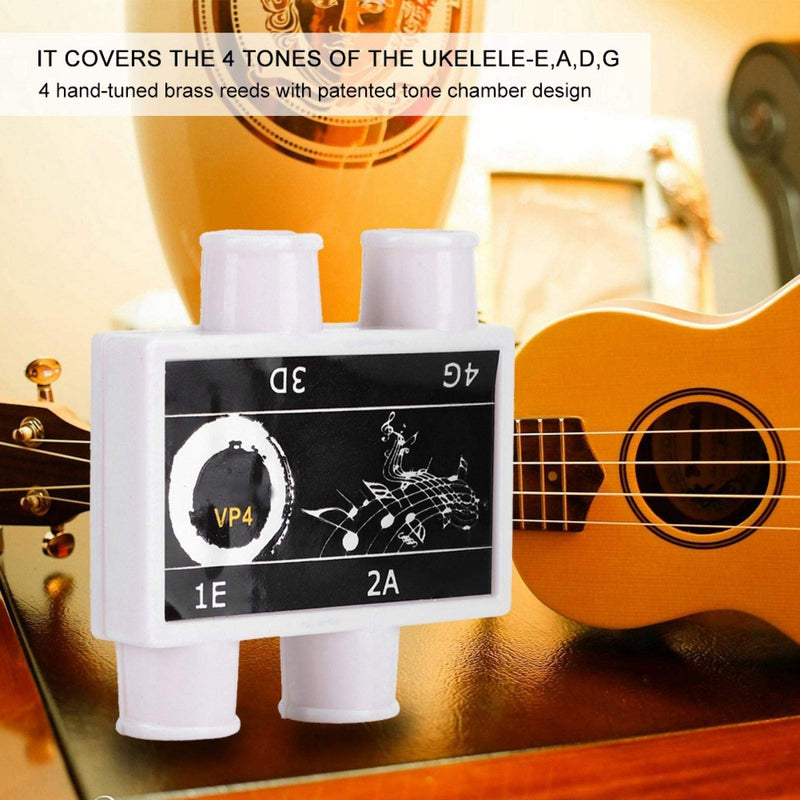 03 Plastic Ukulele Tuner Pitch, Tuner Pitch Pipe, for Ukulele Tuning