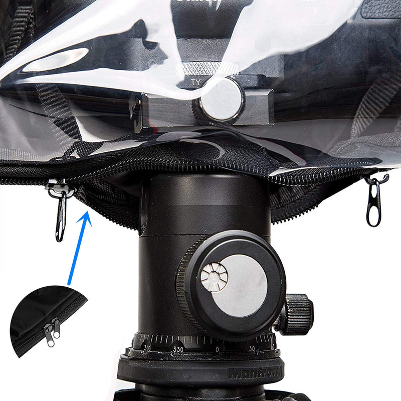 WANBY Professional Waterproof Soft Black DSLR Camera Rain Cover for All DSLR SLR Cameras