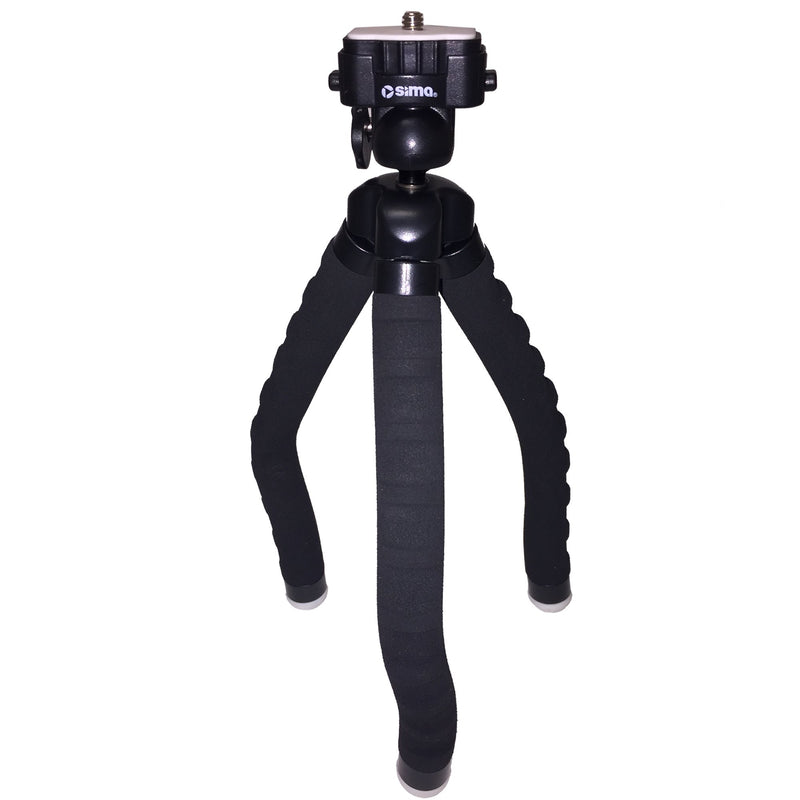 SIMA Large Portable Flexible Bendy Tripod with Bendable Grippy Foam Legs - 8" (STV-BPL)