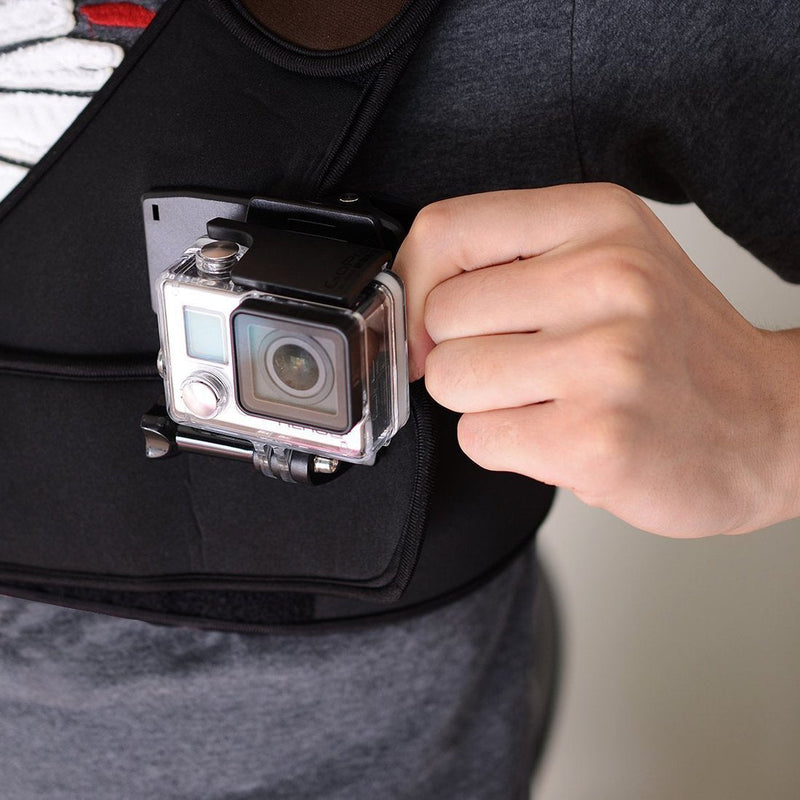 360 Degree Rotary Backpack Hat Rec-Mounts Clip Fast Clamp Mount for GoPro Hero 2 3 3+ Sony action cam HDR-AS200V AS100V AS30V AS20V AZ1 FDR-X1000VR /AEE Camera / Xiaomi XiaoYi Camera Accessory