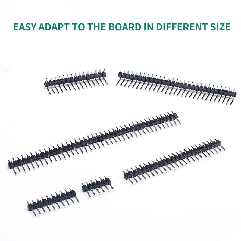 Miuzei PCB Board Prototype Kit for Electronic Projects, Circuit Solder Double-Side Board with 40 Pin 2.54 mm Male to Female Headers Connector, 2P&3P Screw Terminal Block, Solder Flux, Solder Wire