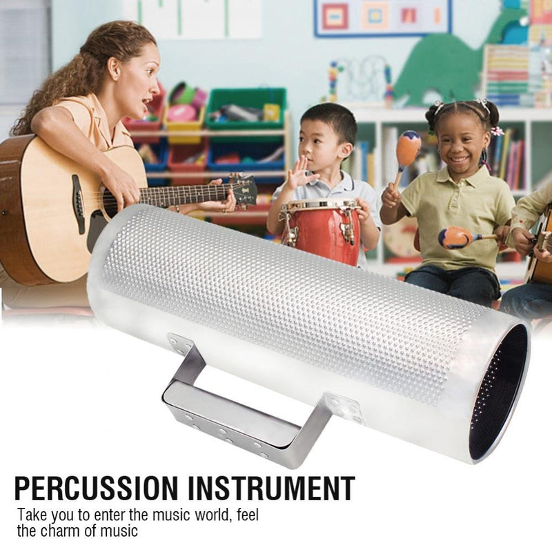 Musical Percussion Instrument Stainless Steel Metal Guiro with Scraper