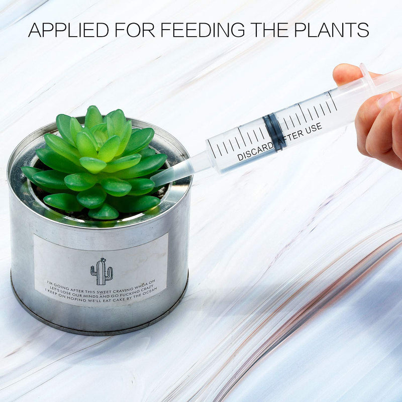 20 Packs Plastic Syringe Liquid Measuring Syringe with Measurement 20 ml Needleless Industrial Syringe for Labs Measuring Liquids Feeding Pets Gardening Oil or Glue Applicator Favors