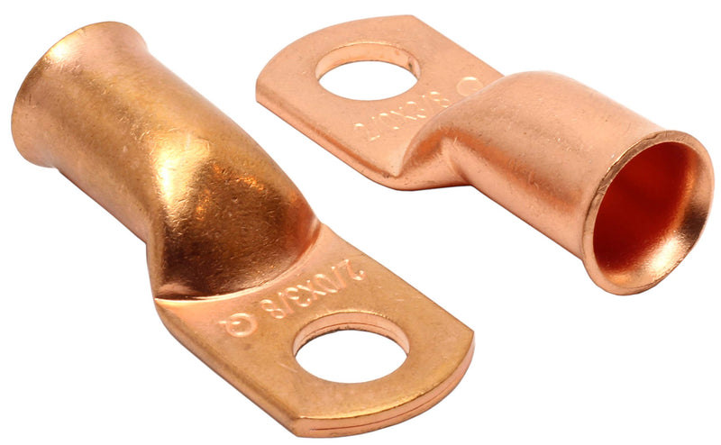 Fastronix Quality Copper Battery Terminal Lugs 4 Pack (3/8" 2/0 Gauge) 3/8" 2/0 Gauge