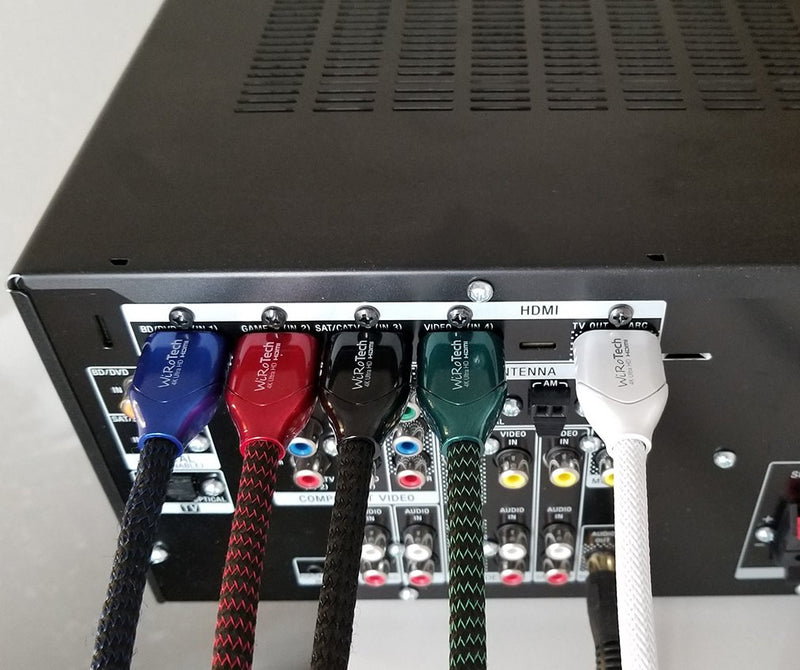 WiRoTech HDMI Cable 4K Ultra HD with Braided Cable, HDMI 2.0 18Gbps, Supports 4K 60Hz, Chroma 4 4 4, Dolby Vision, HDR10, ARC, HDCP2.2 (25 Feet, White) 25 Feet