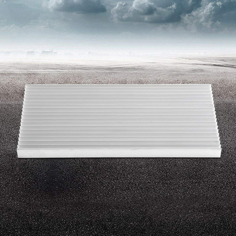 Aluminum Heat Sink Heatsink Module Cooler Fin for High Power Amplifier Transistor Semiconductor Devices with Dense 19 pcs Fins 11.8"(L) x 5.51"(W) x 0.79"(H) / 300 mm (L) x 140 mm (W) x 20 mm (H)