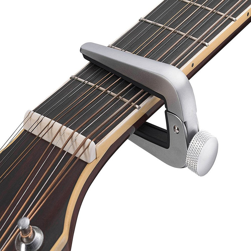 [AUSTRALIA] - WINGO Universal Guitar Capo Pro-Perfect Tension Capotraste Fits all types Guitar,Silver 
