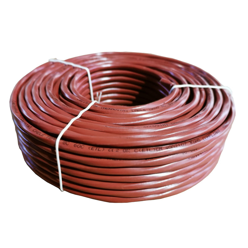 Cableague Thermostat Wire 18/8 18 Gauge 8 Conductor ETL 18-8 25 Feet Brown (18-8 Brown, 25Feet（7.5 Meter）) 18-8 Brown