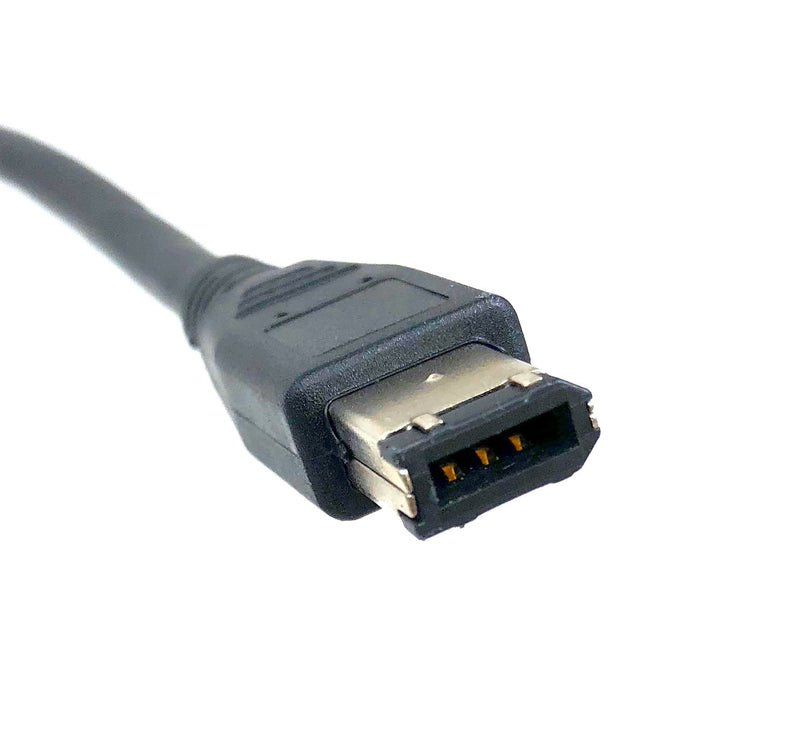 Micro Connectors, Inc. 15 feet Firewire IEEE 1394 6 Pin to 4 Pin Cable (E07-218) 15 ft Firewire IEEE (6 Pin-M to 4 Pin-M) Black