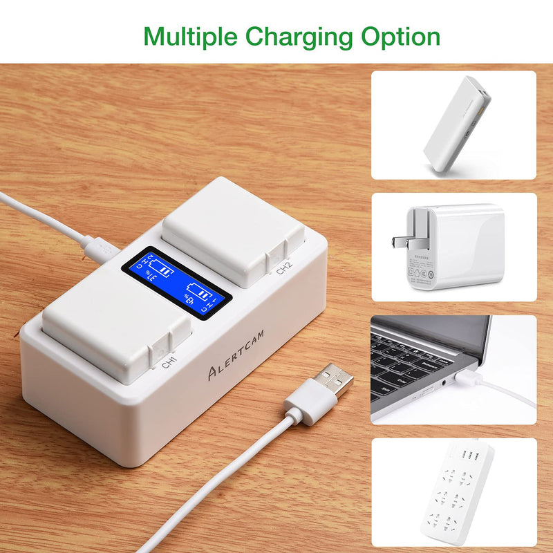 Battery Charging Station Compatible with Arlo Pro, Arlo Pro 2, Arlo GO, Arlo Light Camera, Digital LED Screen Dual Charger Station for Arlo Batteries Only (Batteries NOT Included)