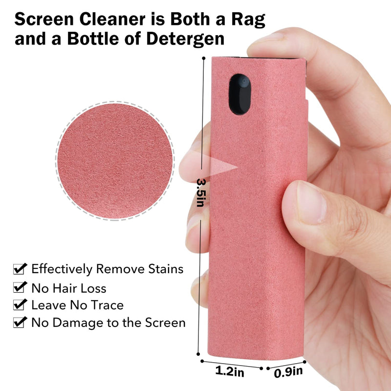 [AUSTRALIA] - 3 Pcs Fingerprint Proof Screen Cleaner, 3 in 1Touchscreen Mist Cleaner Spray Wipe Soft Fiber Flannel, Safe for All Phones Glasses Tablet Laptop TV Watch Screens(Black&Blue&Pink) Blue&black&pink 