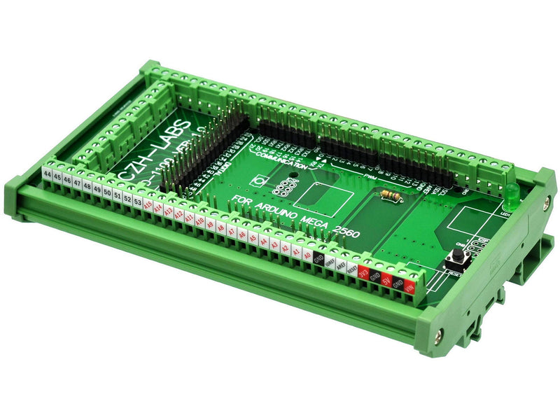 Electronics-Salon DIN Rail Mount Screw Terminal Block Adapter Module, for Arduino MEGA-2560 R3.