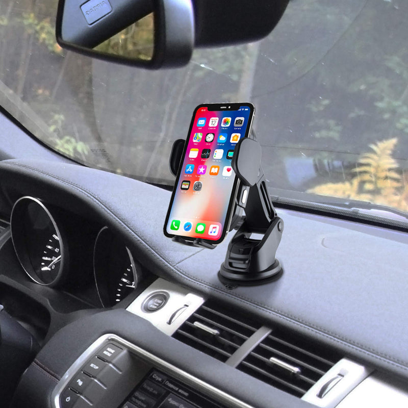 Monster Dashboard Car Mount with 10W Qi-Certified Wireless Fast Charger, Automatic Clamping (Compatible with iPhone SE/11/11pro/11pro MAX/Xs MAX/XS/XR/X/8/8 Plus, Samsung S10/S10+/S9/S9+/S8/S8+) 10W Dashboard Mount