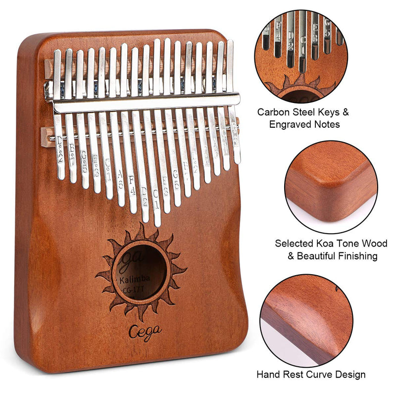 Kalimba 17 Keys Thumb Piano Portable Piano Musical Instruments Finger Piano Gifts for Kids and Adults Beginners