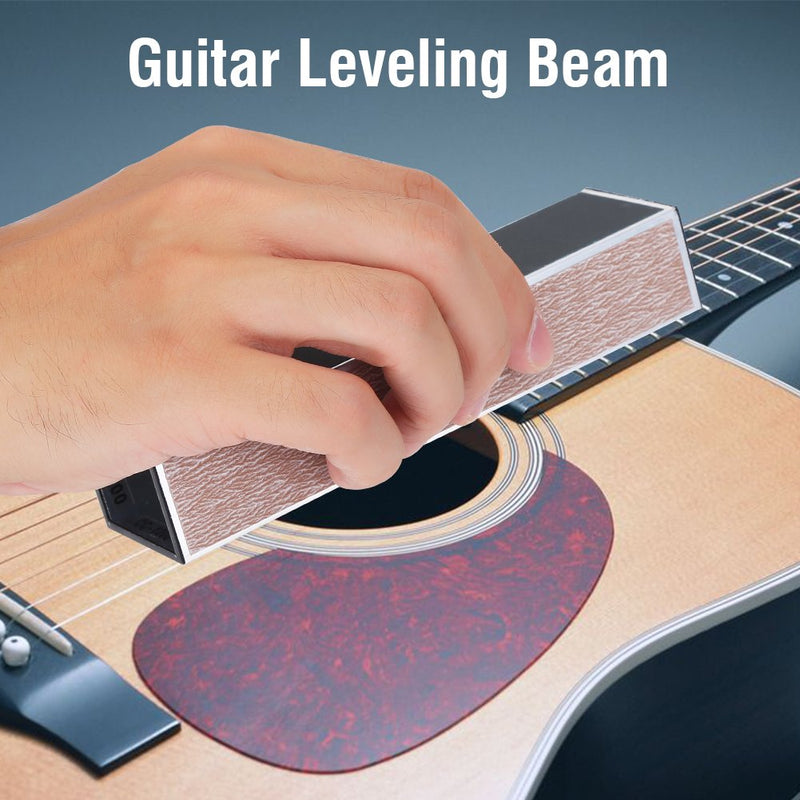 Fret Levelling Beam,Guitar Fret Leveling File Sanding Beam Leveler Luthier Tools with Self-adhesive Sandpaper Luthier Fixing Tool replacement for Guitar Bass