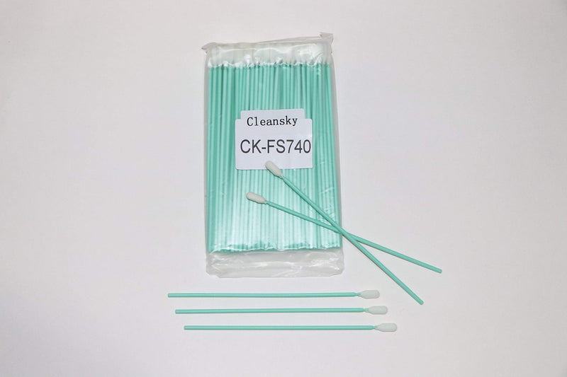 100pcs 6.4'' Firearm Cleaning Swabs Kit, Long Handle Cleanroom Foam Tip Cleaning Swabs for Gun，Camera, Optical Lens, Electronics and Detailing CK-FS740