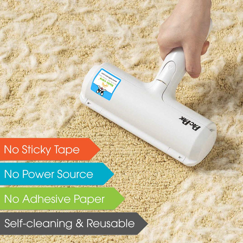 Nado Care Pet Hair Remover - Lint Roller - Self Cleaning Dog & Cat Fur Remover - Remove Dog, Cat Hair from Furniture, Carpets, Bedding, Clothing, Couch, Car Seat