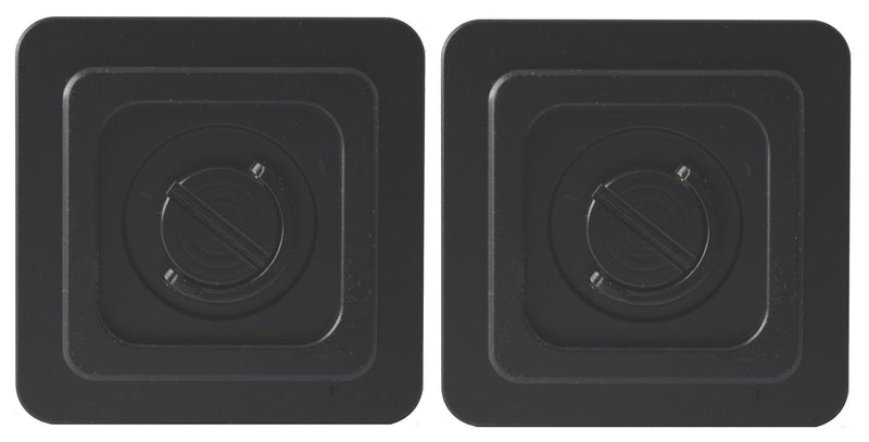 2 Pack DP-505R Dual Axis 50mm X 50mm QR Lens/Camera Body Plate Arca & RRS Compatible w D-Ring Desmond