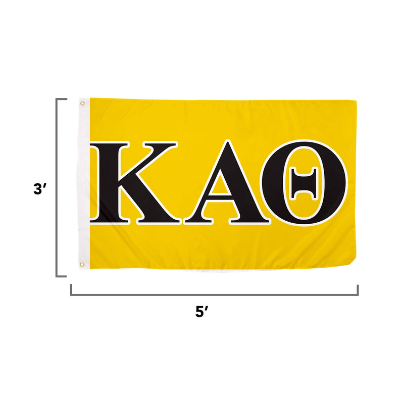 Desert Cactus Kappa Alpha Theta Letter Sorority Flag Greek Banner Large 3 feet x 5 feet Sign Decor