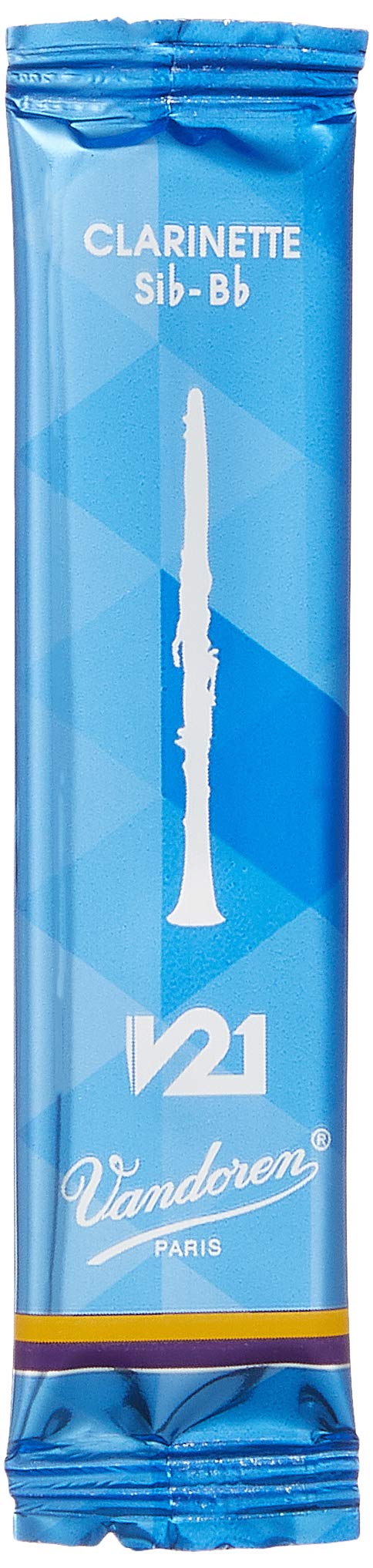 Vandoren CR8025 Bb Clarinet V21 Reeds Strength 2.5, Box of 10