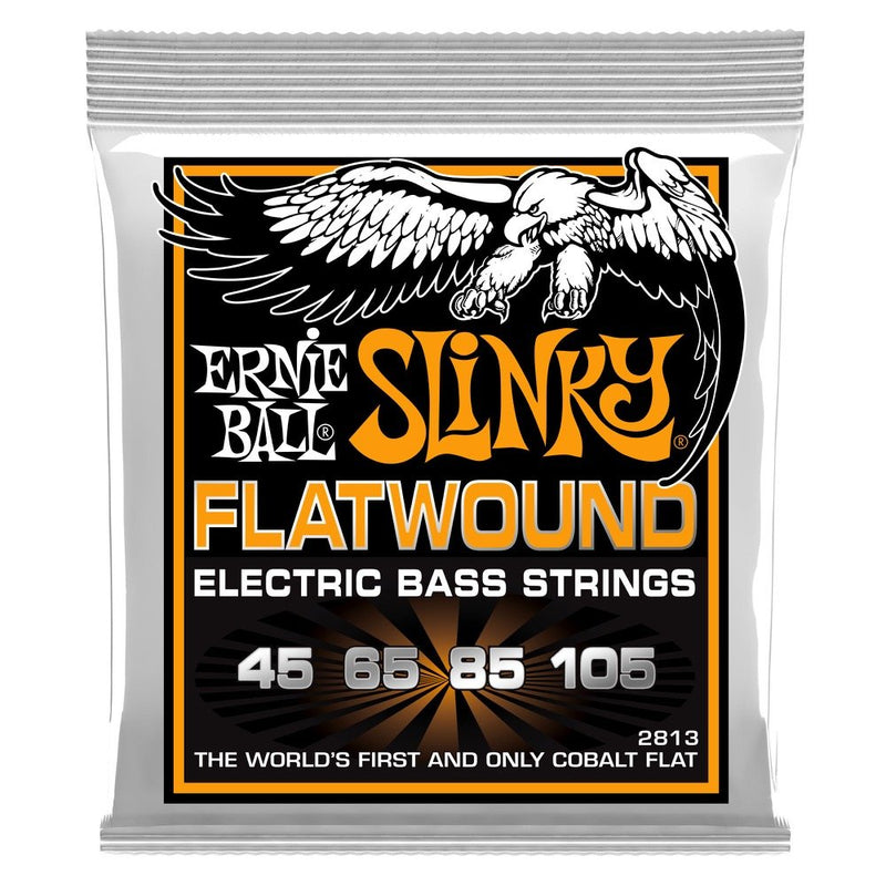 Ernie Ball P02813 Hybrid Slinky Flatwound Electric Bass Strings - 45-105 Gauge 4-String