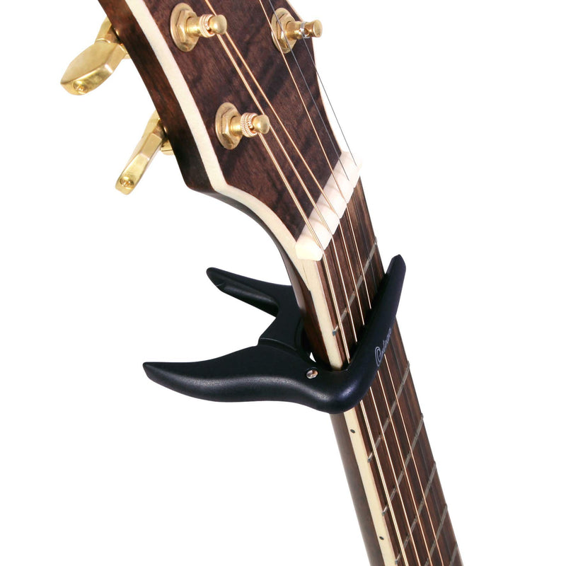 Ortega Curved Capodaster OCAPOCV-SBK for Curved Fretboards - Satin Black Finish