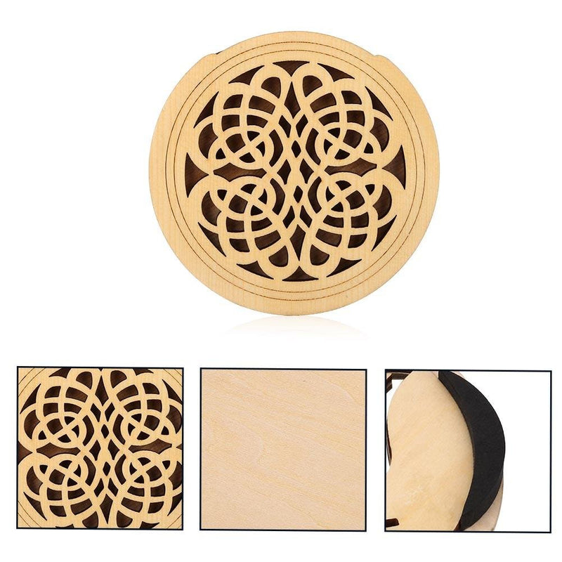 Guitar Soundhole Cover, Wood Guitar Sound Hole Block Pickup Sound Hole Block Halt Feedback Buster Prevention (#6) #6