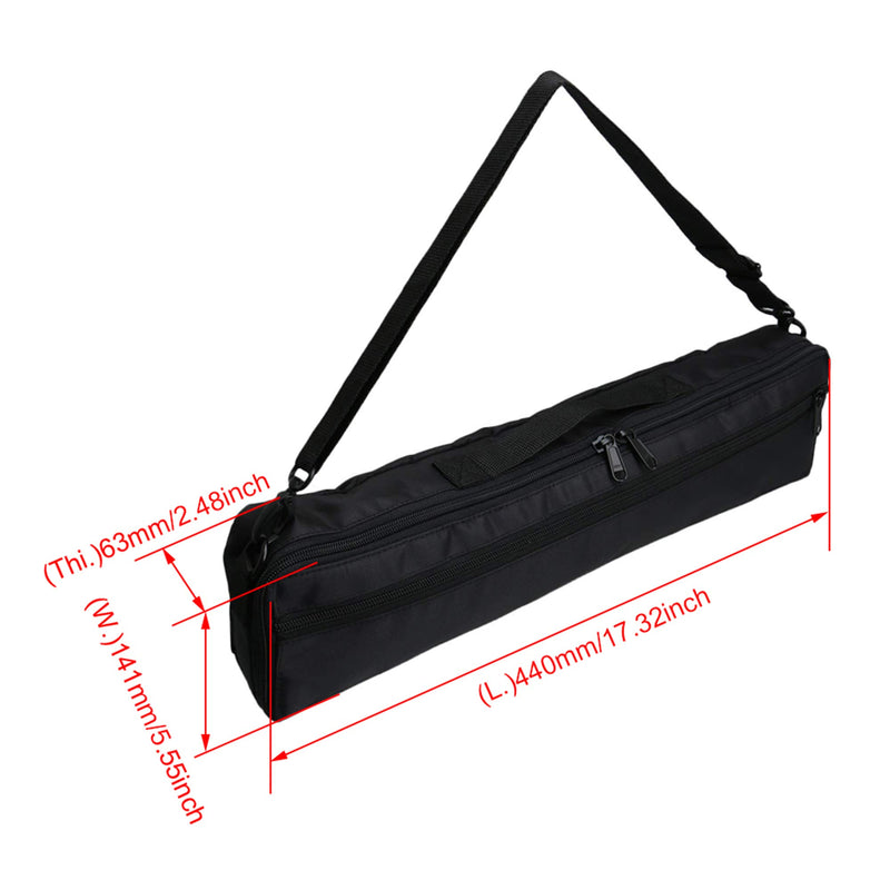 Yibuy Flute Storage Bag Case with Adjustable Shoulder Strap and Hand Strap