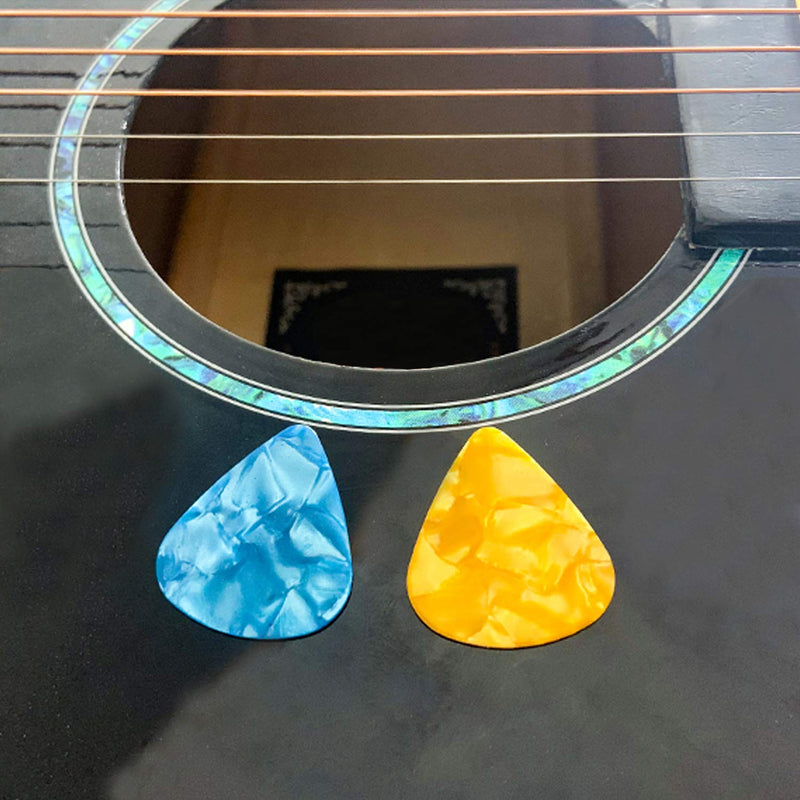 4pcs Guitar Picks for Electric, Acoustic, or Bass Guitar including 0.46mm 0.71mm 0.96mm 1.2mm